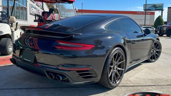 Black 2017 Porsche 911 Turbo S