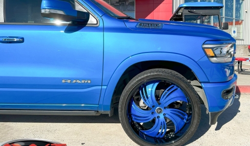 Blue Dodge Ram 1500