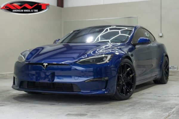 Blue Tesla Model S