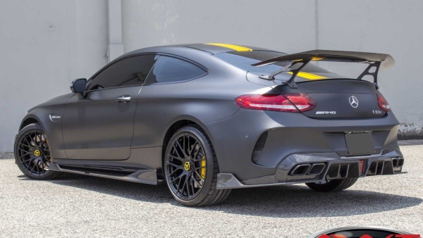 Gray Mercedes C63S AMG