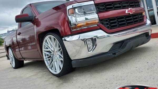 Maroon Chevrolet Silverado 1500