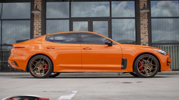 Orange Kia Stinger GT