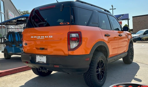 Orange Wrapped Ford Bronco Sport