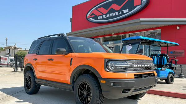 Orange Wrapped Ford Bronco Sport