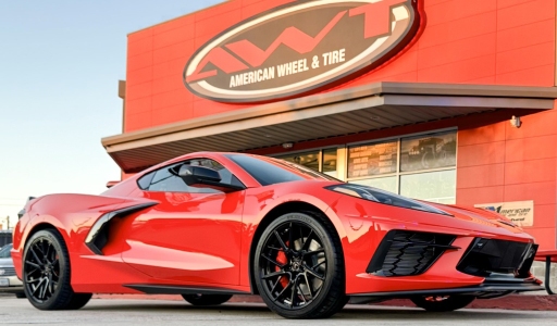 Red Chevrolet C8 Corvette