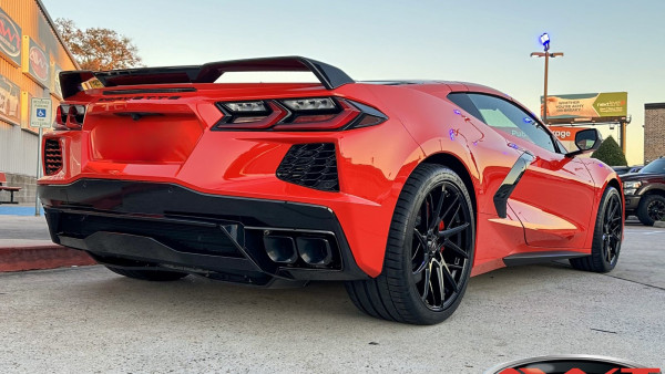 Red Chevrolet C8 Corvette