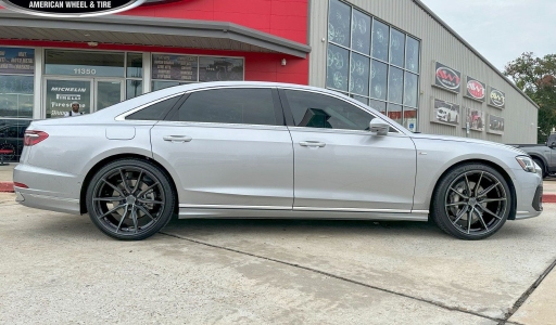 Silver Audi A8L