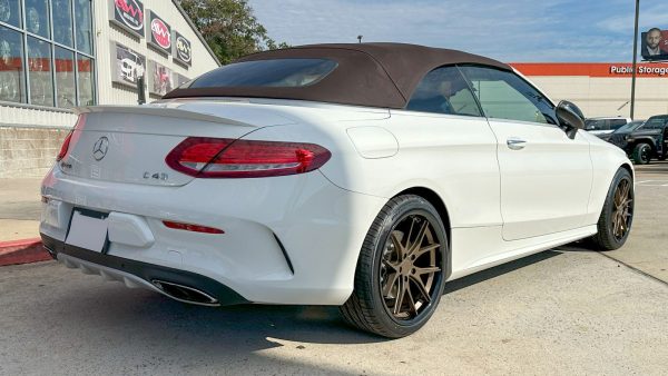 White 2017 Mercedes C43 AMG