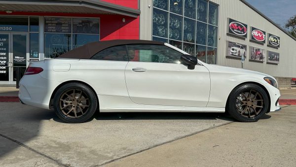 White 2017 Mercedes C43 AMG