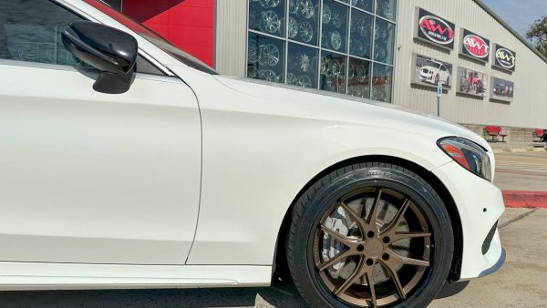 White 2017 Mercedes C43 AMG