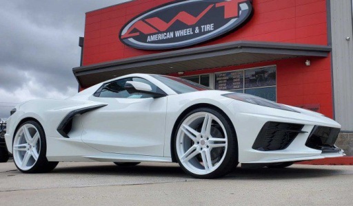 White Chevrolet Corvette C8