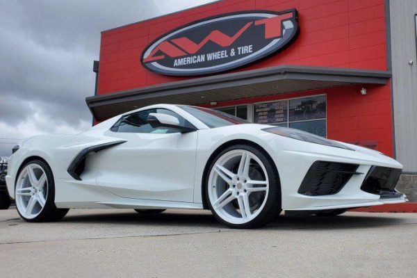 White Chevrolet Corvette C8