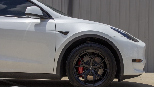 White Tesla Model Y