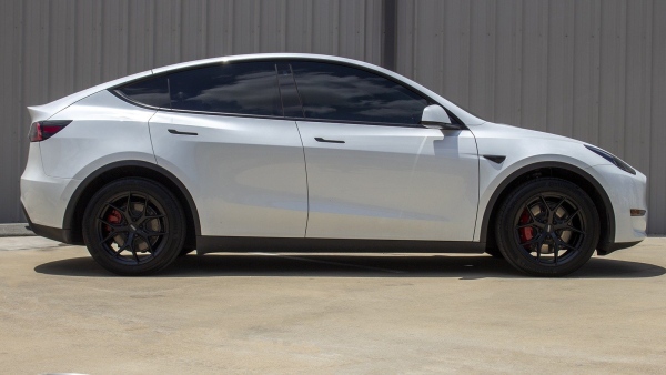 White Tesla Model Y